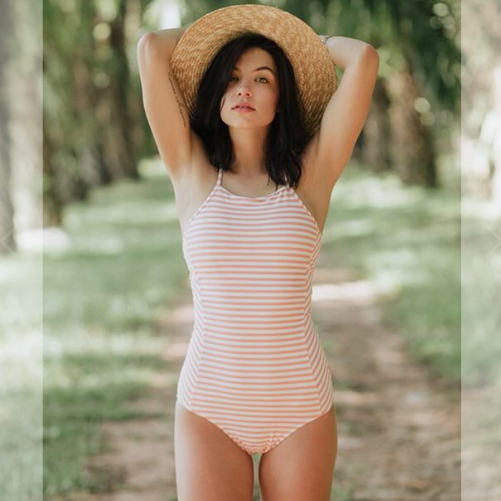 Albion Fit one piece “peachy keen” swimsuit